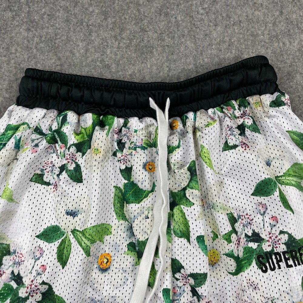 Super Fresh Shorts Adult Medium Multicolor Floral Basketball Mesh Limited Ed. - Picture 5 of 13